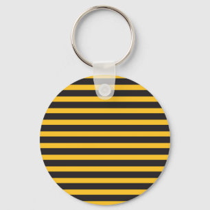 Llavero Abeja Animal Geométrico de Líneas Horizontales Ama