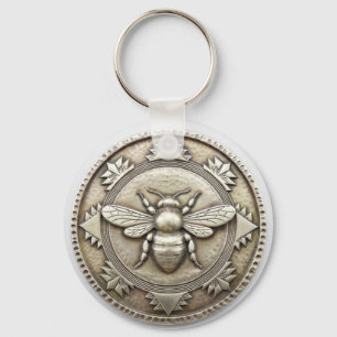Llavero Abeja de plata