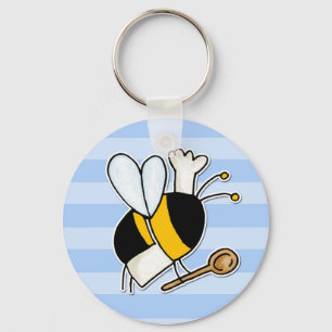 Llavero abeja de trabajador - cocinero