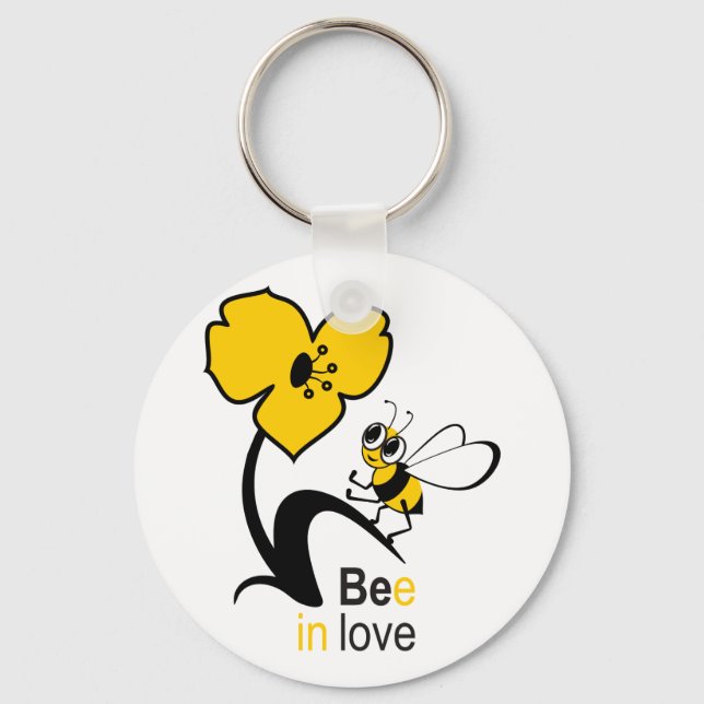 Llavero Abeja en el amor (Anverso)