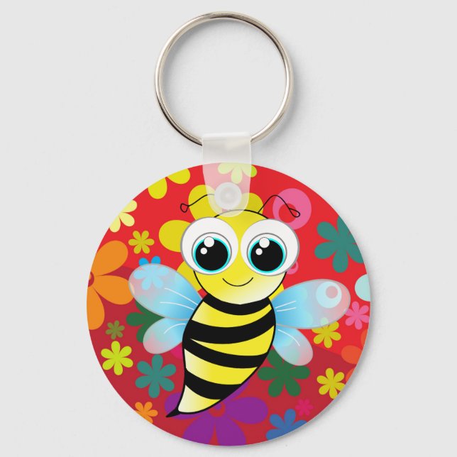 Llavero Abeja feliz (Anverso)