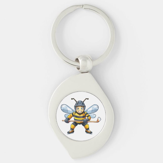 Llavero abeja melífera europea (Apis mellifera) (Anverso)