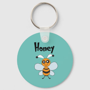 Llavero Abeja Miel Amarillo Negro Lindo Verano