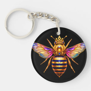 Llavero Abeja Reina Con Corona