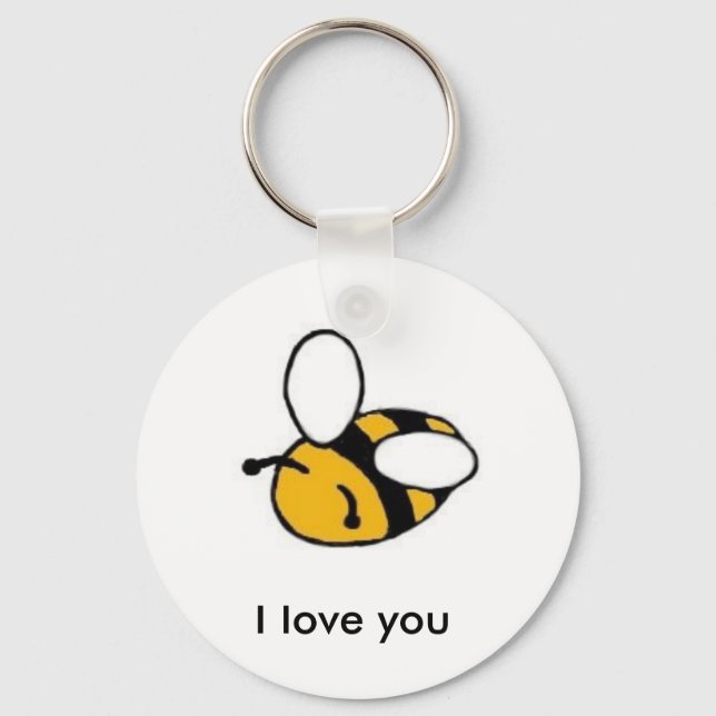 Llavero abeja te amo (Anverso)