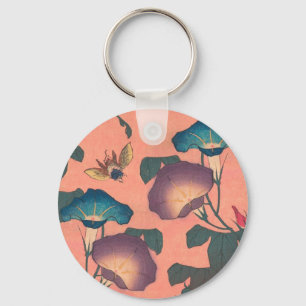 Llavero Abeja y Flor Arte Japonés Asiático