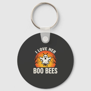 Llavero Abejas Boo Diseño Divertido de Abeja Fantasma de H