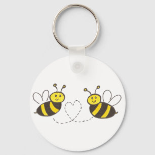 Llavero Abejas con corazón