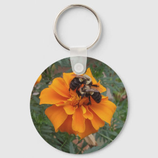 Llavero Abejas con flores de Marigold