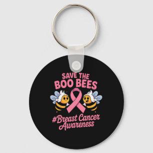 Llavero Abejas divertidas Fantasma Boo Cáncer de Mama Pink