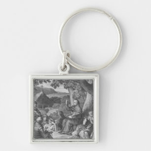 Llavero Abelard que da una conferencia en el Champán