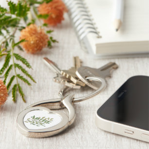 Llavero Abide en mí Christian Hearter Keychain