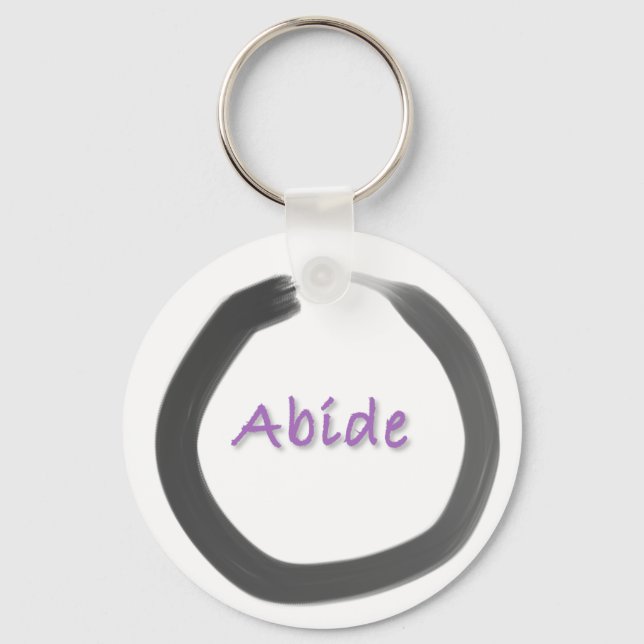 Llavero Abide Zen Buddhist Enso Circle (Anverso)