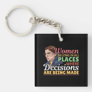 Llavero Abogada Feminista Jueza Ruth Bader Ginsburg