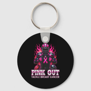 Llavero Abordando la Conciencia del Cáncer de Seno Pink Ou