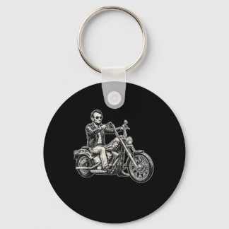 Llavero Abraham Abe Lincoln Motocicleta Motociclista Ameri