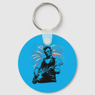 Llavero Abraham Lincoln Abe Lincoln tocando la guitarra Re