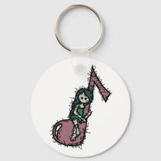 Llavero Abraza el anillo de la clave musical