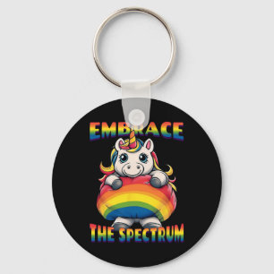 Llavero Abraza El Espectro Unicornio De Concientización So