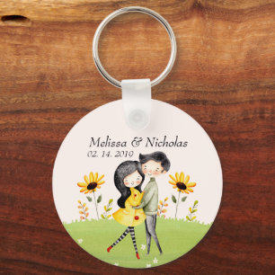 Llavero Abrazo de pareja suave