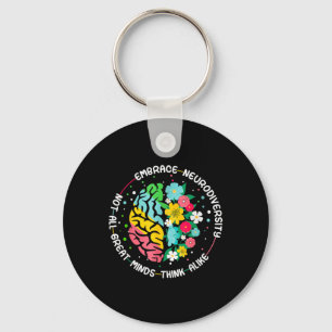 Llavero Abrazo Neurodiversidad Autismo cerebral Conciencia