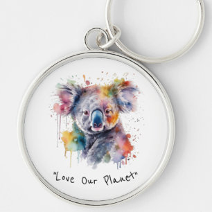 Llavero Abrazos de koala en color, personalizado