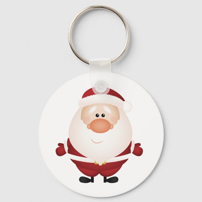 Llavero Abrazos de la cadena de botones de Santa Claus (Anverso)