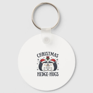 Llavero Abrazos de Navidad Erizo Lindo Diseño de Vacacione