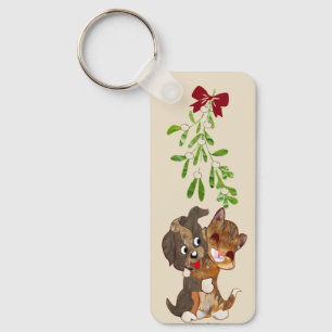 Llavero Abrazos y anillos de claves Mistletoe