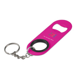 Llavero Abrebotellas de Color Rojo con Texto Personalizado