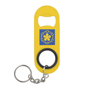 Llavero Abrebotellas de tarjeta de crédito con bandera de 