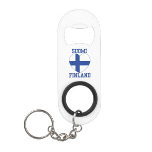 Llavero Abrebotellas del personalizado de SUOMI FINLANDIA