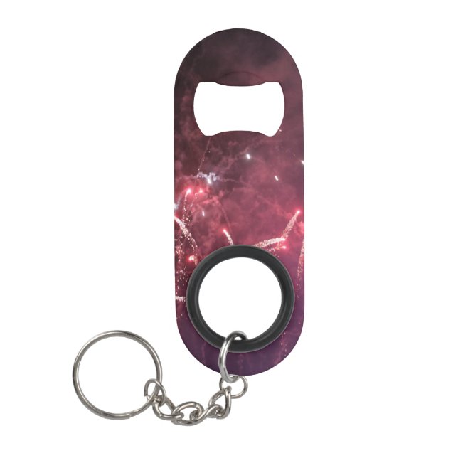 Llavero Abrebotellas mini de fuegos artificiales con llave (Anverso)