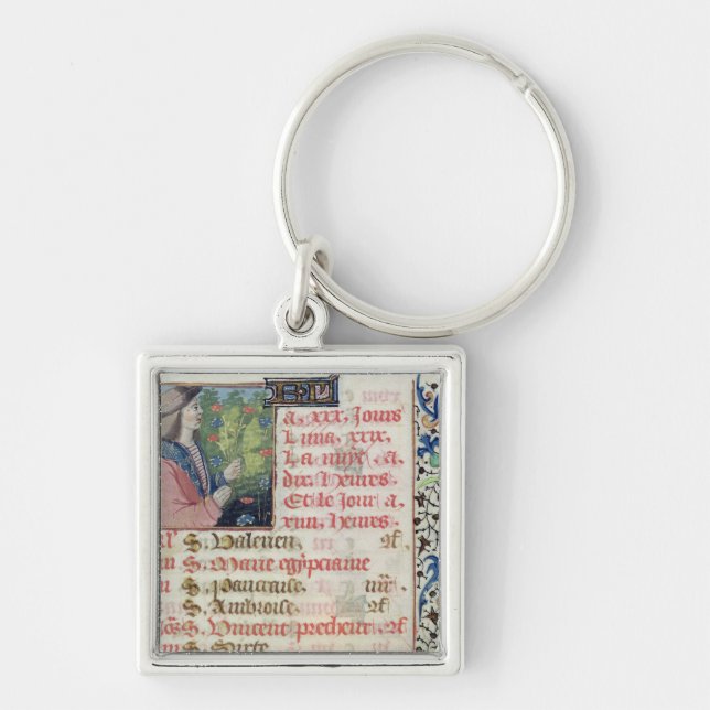 Llavero Abril: Flores de la cosecha (Frente)