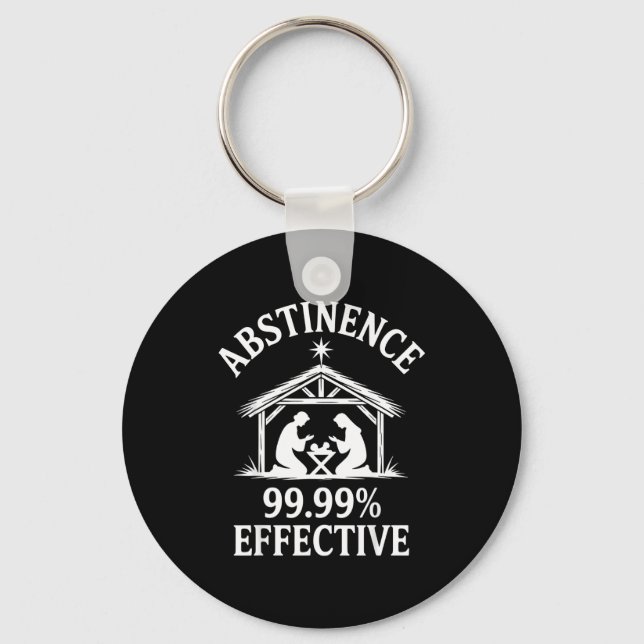 Llavero Abstinence 99.99% Effective Fun Holiday Humor  (Anverso)
