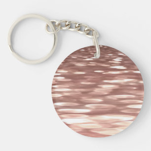 Llavero Abstract #3: Copper Rose Gold shimmer