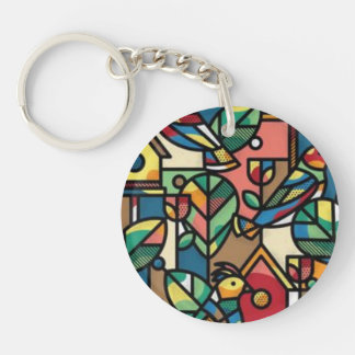 Llavero Abstract acrylic keychain