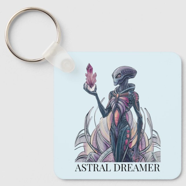 Llavero Abstract Alien (Anverso)