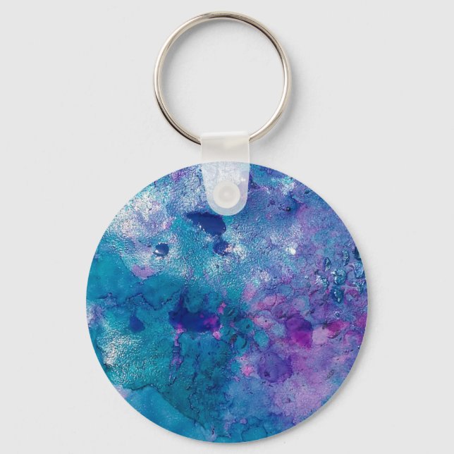 Llavero Abstract Blue Purple (Anverso)