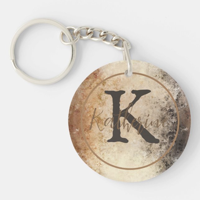 Llavero Abstract Brown Tone (Frente)