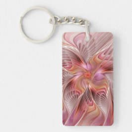 Llavero Abstract Butterfly Colorful Fantasy Fractal Art