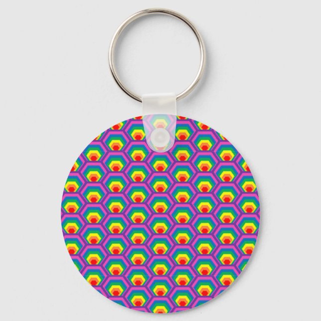 Llavero Abstract colorful shapes (Anverso)