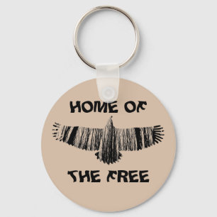 Llavero Abstract Eagle Tree Silhouettes Home Of The Free