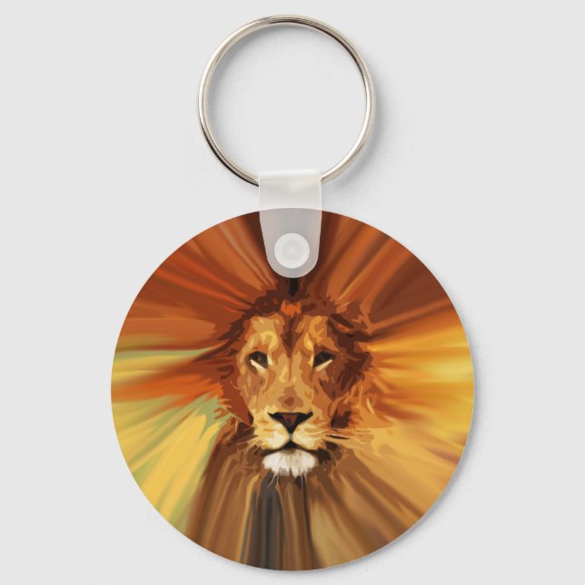 Llavero Abstract Fierce Lion (Anverso)