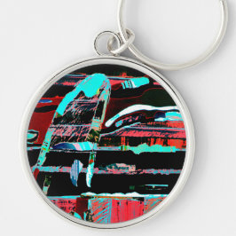 Llavero Abstract Freedom – Premium Round Large Keychain
