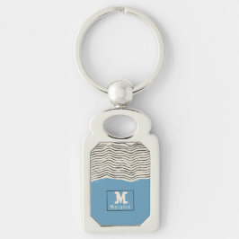 Llavero Abstract minimalist artistic lines Monogram