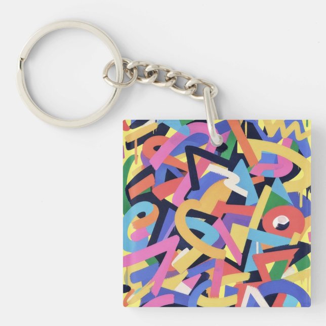 Llavero Abstract Riot (Frente)