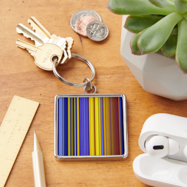 Llavero Abstract Stripes Design 1 (Escritorio )