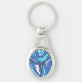 Llavero Abstract Symphony in Blue 2