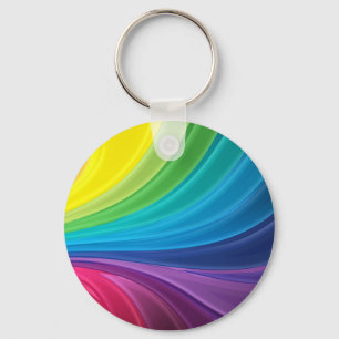 Llavero abstracto del remolino del arco iris